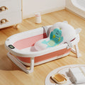 907 pink (temperature sensitive) + dinosaur bath mat