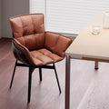 Italian normcore muscle chair accessible luxurycasual back dining chair rice husk chair rotatable genuine leather dining table chair desk chair