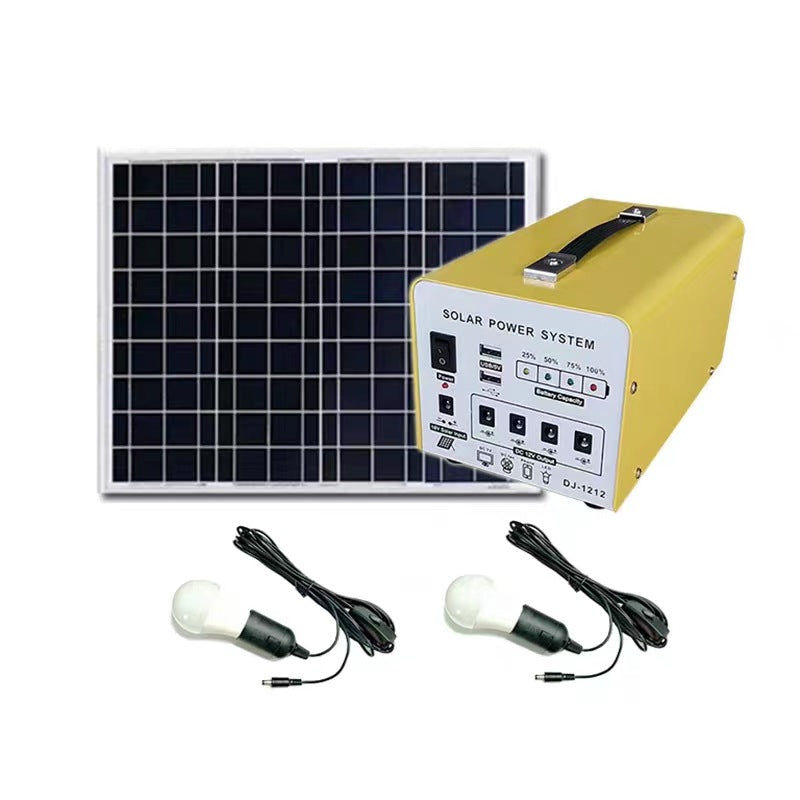Solar outdoor power supply Multi-function portable emergency lighting Energy storage Mobile power supply African household system