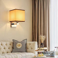 Custom hotel guest room aisle wall lamp - modern minimalist background wall bedroom bedside silver wall sconce