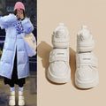 Snow boots women's fleece-lined boots cotton shoes 2025winternew arrival shoes waterproofnon-slip northeast women's bread shoes winter