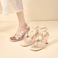 Versatile and chic: 2025 summer collection women's roman sandals - perfect for work and play. elegant stiletto heels to pair with any dress