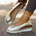 autumn new arrival: plus-size wedge heel flats for women, sizes 36-43. wholesale available. dropshipping for  and