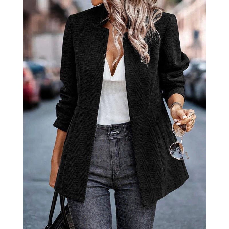 Amazon  new arrival: minimalist chic casual wool blend cardigan blazer