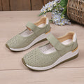 plus size clogs -  summer new arrival: lightweight, hollow-out, breathable, velcro closure, wedge heel loafers