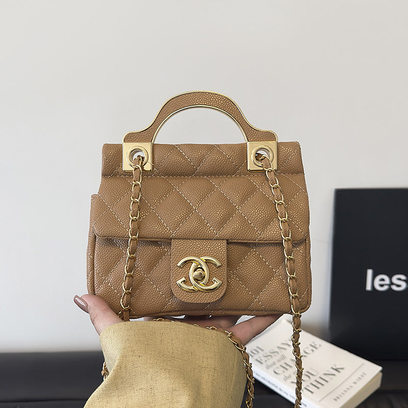 Diamond quilted chain bag - new 2025 fashionable & trendy shoulder/crossbody handbag for women