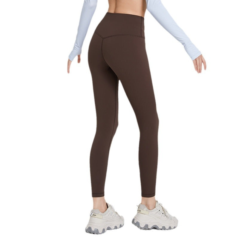 winter new high-waisted fleece-lined leggings for women - outdoor running, butt-lifting, pocketed workout fitness pants