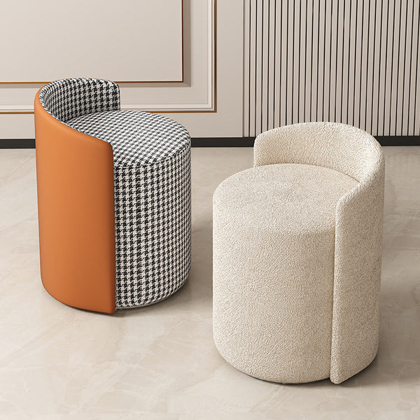 Stool household living room sofa stool simple modern dresser stool small chair makeup stool round stool low stool backrest