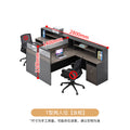Saint li office desk and chair set - employee office workstation, desk with card seat, financial partition desk