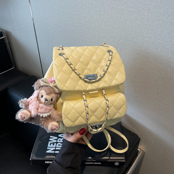 Xiaoxiangfeng embroidered thread backpack bag for women's 2025 summer new high-end large-capacity fashion versatile girls schoolbag