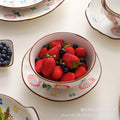 Nordic dinnerware set: creative ceramic bowls, dinner plates, and soup bowls for home use - minimalist underglaze ceramic tableware wholesale