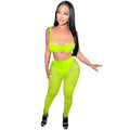 C5799 special offer: no returns or exchanges. please purchase with care. european and american style bandeau top, camisole, zipper mesh see-through pants two-piece set