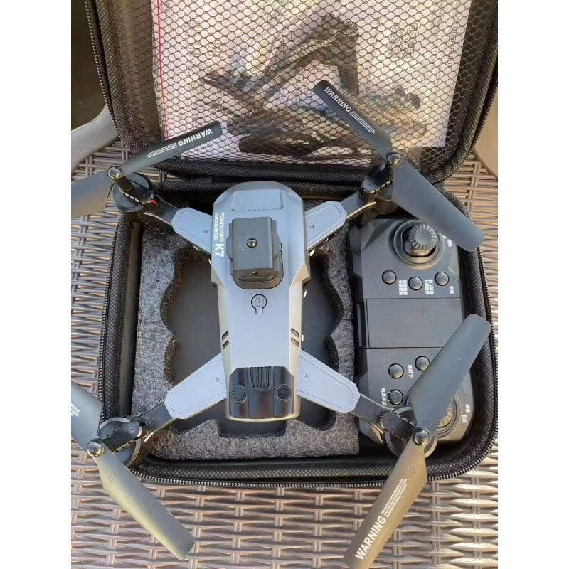 8k hd dual-camera drone k7 - quadcopter, foldable aerial photography aircraft with optical flow hovering, intelligent obstacle avoidance, and remote control