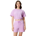 Women's summer casual activewear set: cloud-like air layer, loose fit, slimming, solid color, fashionable fitness yoga two-piece outfit