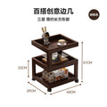 Solid wood bedside table bedside shelf bedroom coffee table living room for home small new arrival wood style ultra-narrow side table