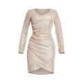 african plus size women's clothing: sexy v-neck bodycon mini dress with sequins - perfect for , , and european & american markets