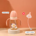 Babycare newborn ppsu sippy cup - cartoon wide-neck double handle anti-fall bottle for 1-2-3 year olds