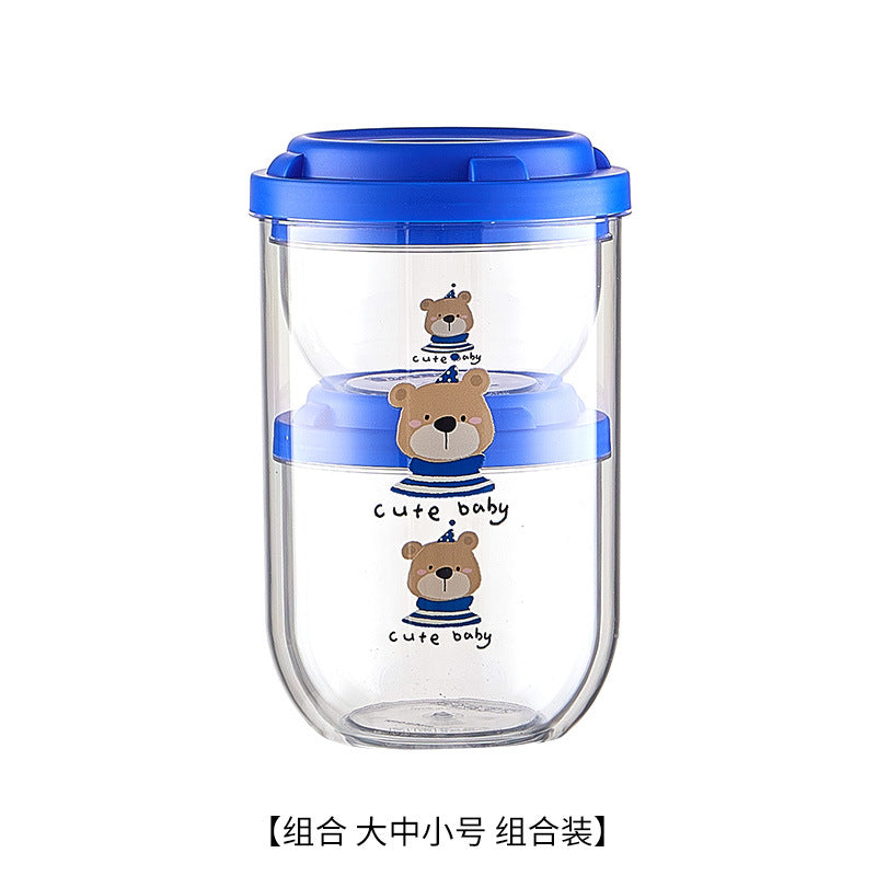 Bear sealed tank food grade coffee storage tank kitchen household plastic moisture-proof insect-proof nut grain sealed box