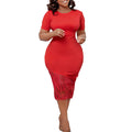 D3196 european and american plus size women's clothing  summer elegant beaded bodycon african plus size foreign trade dress