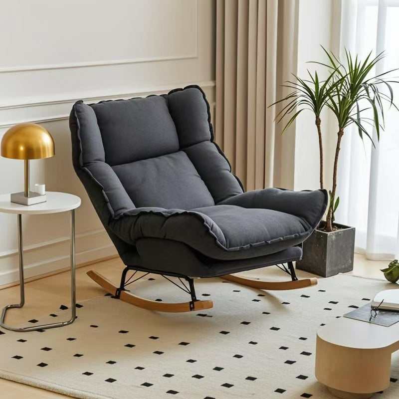Rocking chair lazy sofa adult reclining nap chair lounge chair balcony living room casual home sofa chair 2026