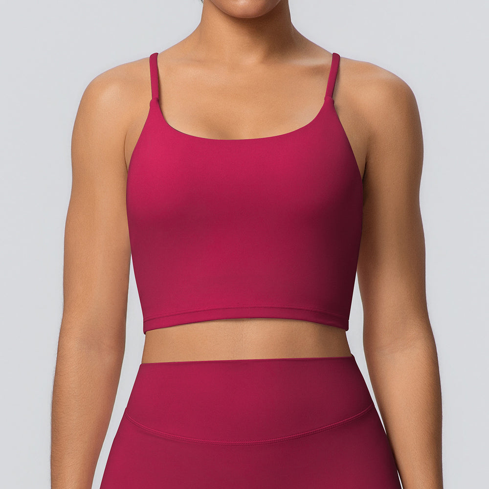 New cloud-feel yoga top women's sports bra tank top - beautiful back, quick-dry vest, outdoor running fitness bra
