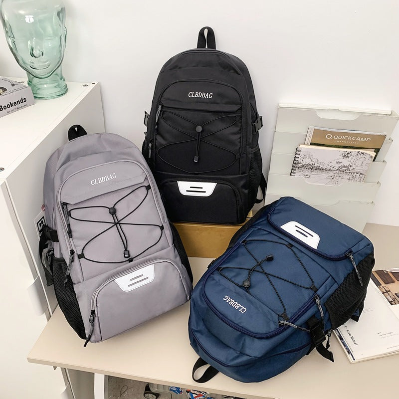 Cross-border backpack New casual versatile lightweight fashion backpack Lightweight large-capacity college student schoolbag