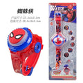 Tiktok live stream rotating colorful lights music hello kitty unicorn cartoon children's toy watch flip cover toy watch gift