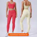Autumn new eco-friendly biodegradable activewear yoga set - slimming, beautiful back, women's fitness top and bottom set