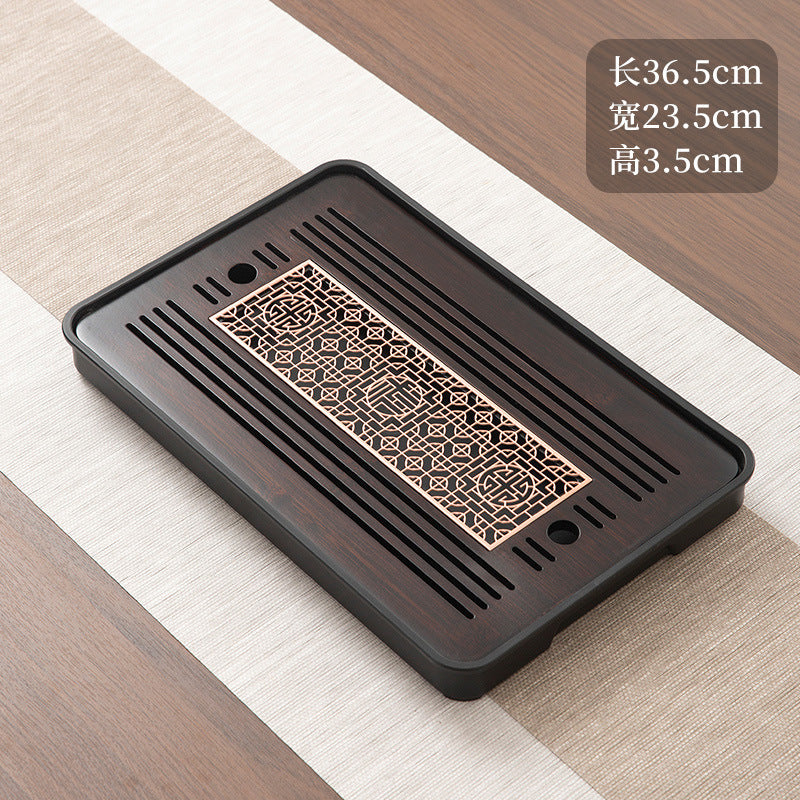 Wholesale small tea tray Household rectangular small drain tray Tea table Water storage dry brewing tea set Tea sea dry brewing table