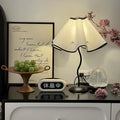 Led table lamp ins style modern simple table lamp bedside lamp petal umbrella table lamp bedroom atmosphere lamp b&b table lamp