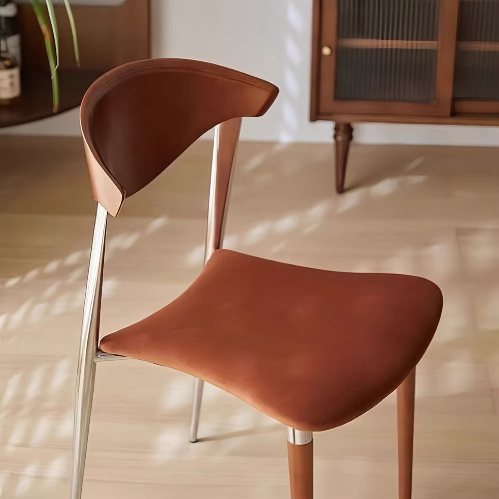 Used solid wood dining chair classy design living room dining table backrest for home foot pad retro popular big c chair dining chair