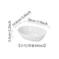 New nordic pure white baking bowl for home cheese rice plate salad bowl large ceramic deep bowl plate microwaveable