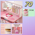 Children's study desk set - adjustable height writing desk and chair for elementary school students - posture correction table