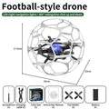 H5 brushless football drone - 7.4v axial ball-type remote control aircraft toy, designed for teaching, training, and competitive play