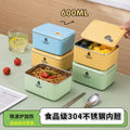 304 stainless steel lunch box - microwave safe, food-grade, airtight container for home use - perfect for fruits and meals