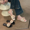 Floral platform sandals - women's summer 2025 new collection - fairycore beach sandals, perfect with dresses