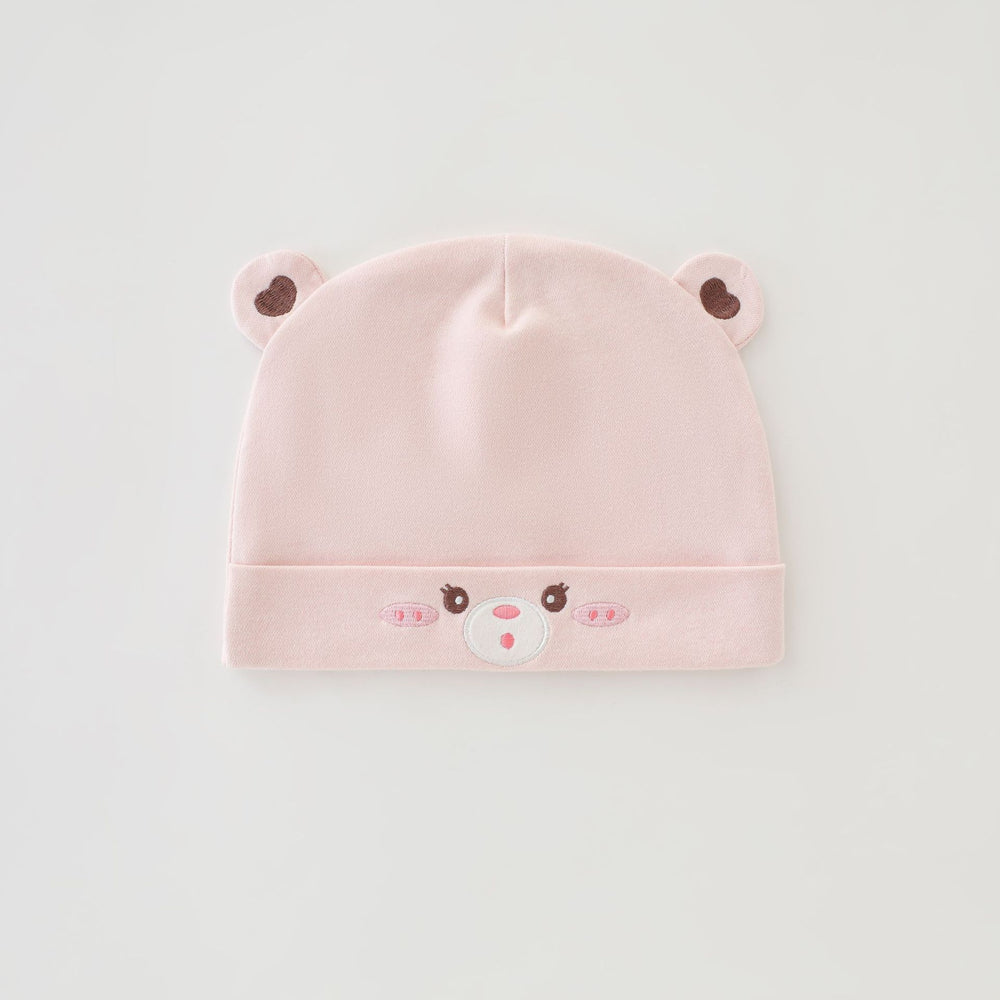 Maternity double-layer windproof hat, postpartum hat, cute cartoon embroidery, suitable for all seasons, breathable for air-conditioned rooms