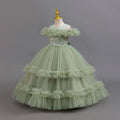 New wholesale girl's dress, fluffy wedding dress, princess dress, flower girl dress, piano recital dress, kids dress