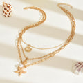 necklace wholesale niche styleclassy metal jewelry starfish pendant accessories ins style conch shell necklace