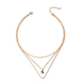 Square diamond necklace wholesale fashion cross-border sweater chain accessible luxuryclassy sense of small crowd multi-layered wearing chain clavicle chain for women