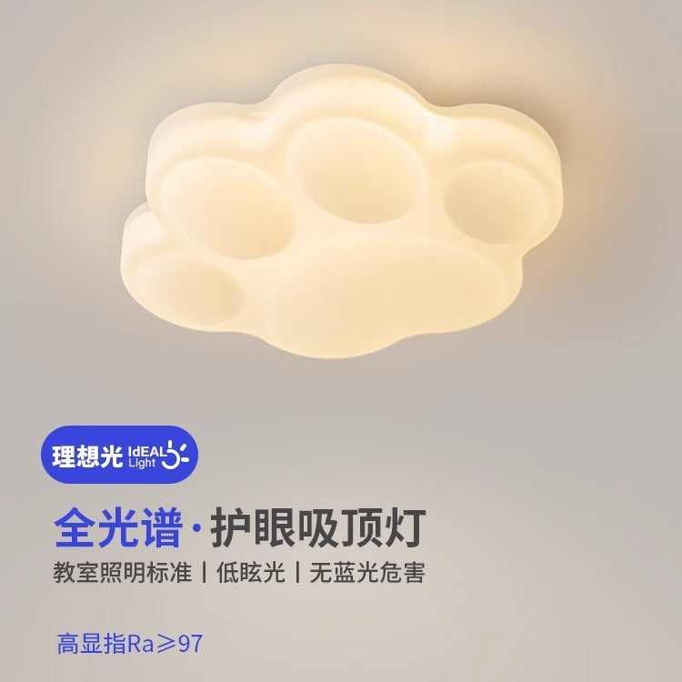 Cream wind warm children's room creative cute cat claw bedroom light ceiling light modern simple master bedroom room lighting
