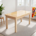 Solid wood dining table rectangular small apartment dining table combination table and chairs dining table and chairs casual modern table for home noodle shop