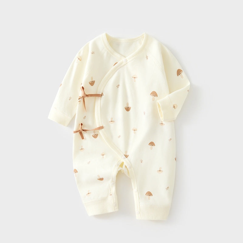 Babibele newborn onesie - 100% cotton baby romper, seamless bodysuit, newborn monk suit, baby spring/autumn harem pants