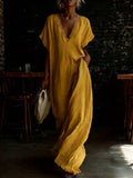 spring/summer collection: independent website, , us & european market - casual, elegant, comfortable, lace-trimmed, loose-fit linen-cotton maxi dress