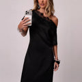 new arrival  dress lace short sleeve shoulder bag hip skirt