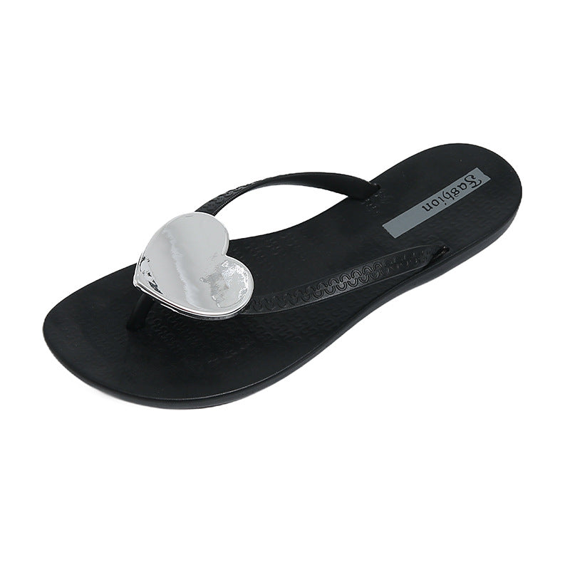 Summernew arrivallove flip-flops women's fashionoutwearnon-slipeasiest for matchcasual beach flip-flops