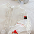 spring/autumn new arrival: pure cotton girls' blouse - baby girl doll shirt with embroidered cartoon design - sweet and trendy for little girls