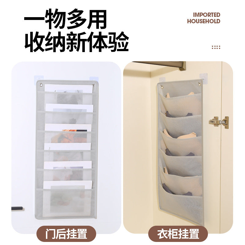 Office Stationery Magazine Storage Bag File Bag Classroom Student Books Hanging Book Bag Large Capacity Storage Hanging Bag