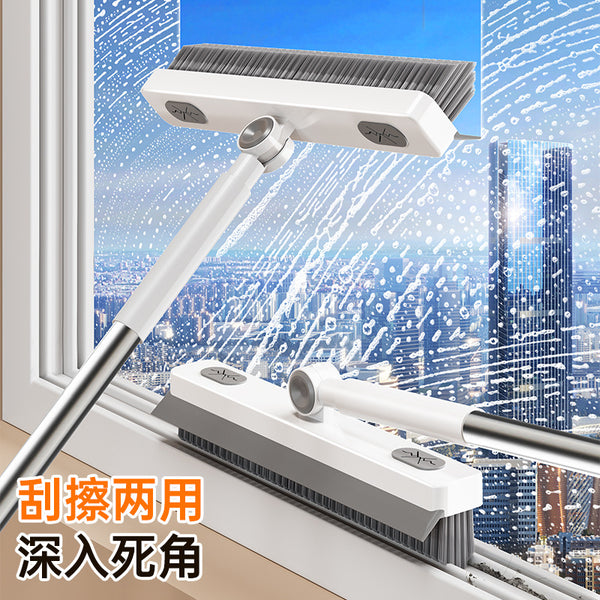 Floor brush Toilet brush Long handle gap Hard bristle brush Washing floor Bathroom brush wall Bathroom cleaning Washing toilet tiles