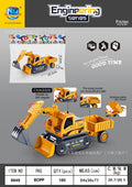 kids inertial engineering vehicle series artificial excavator bulldozer 3-6 years old boy toy car model